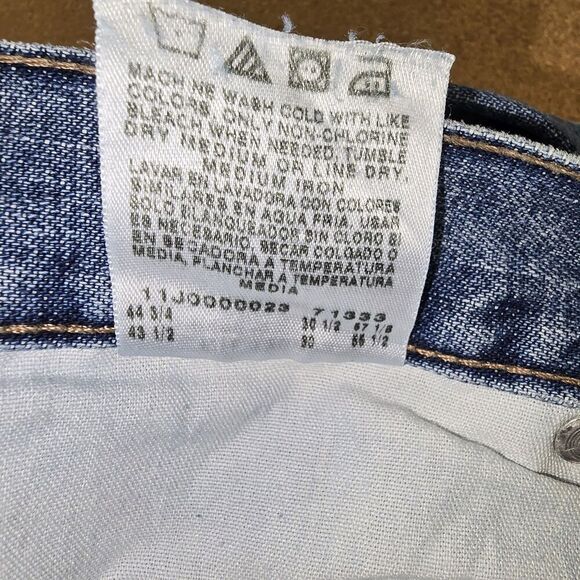 Vtg Wrangler Men's 100% Cotton Carpenter Work Denim Blue Jeans Size 42x30 (C27) - Picture 4 of 9